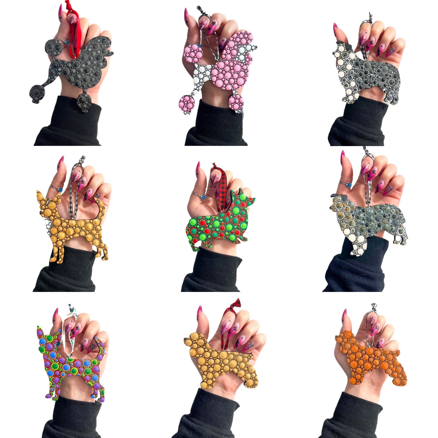 Dog Wooden Shape Ornaments