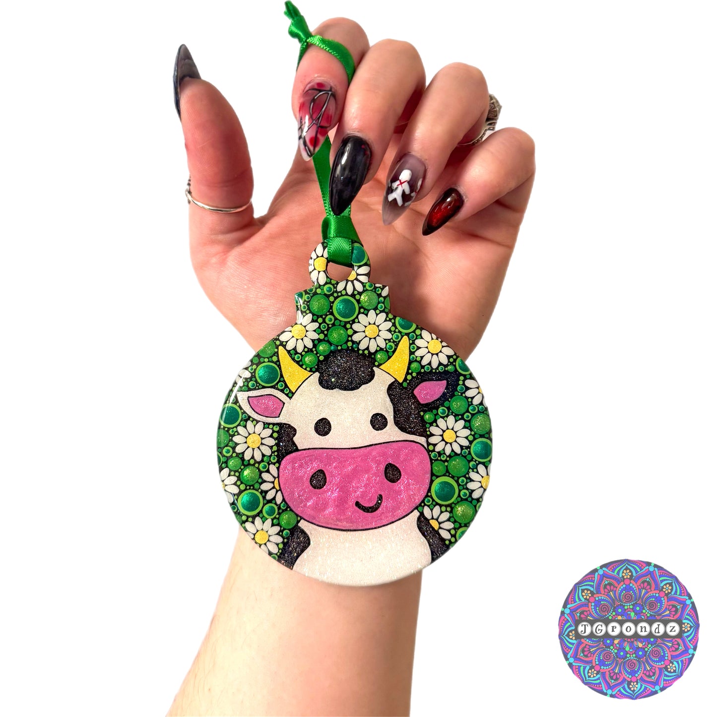 Cow 4” Wood Ornament