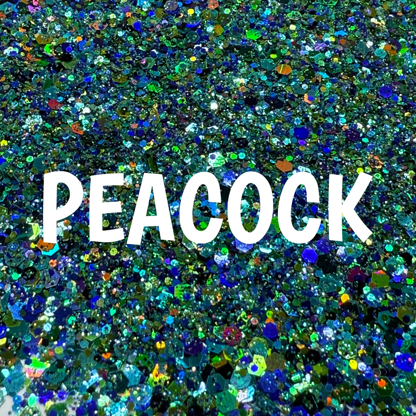1oz - Custom Peacock Glitter