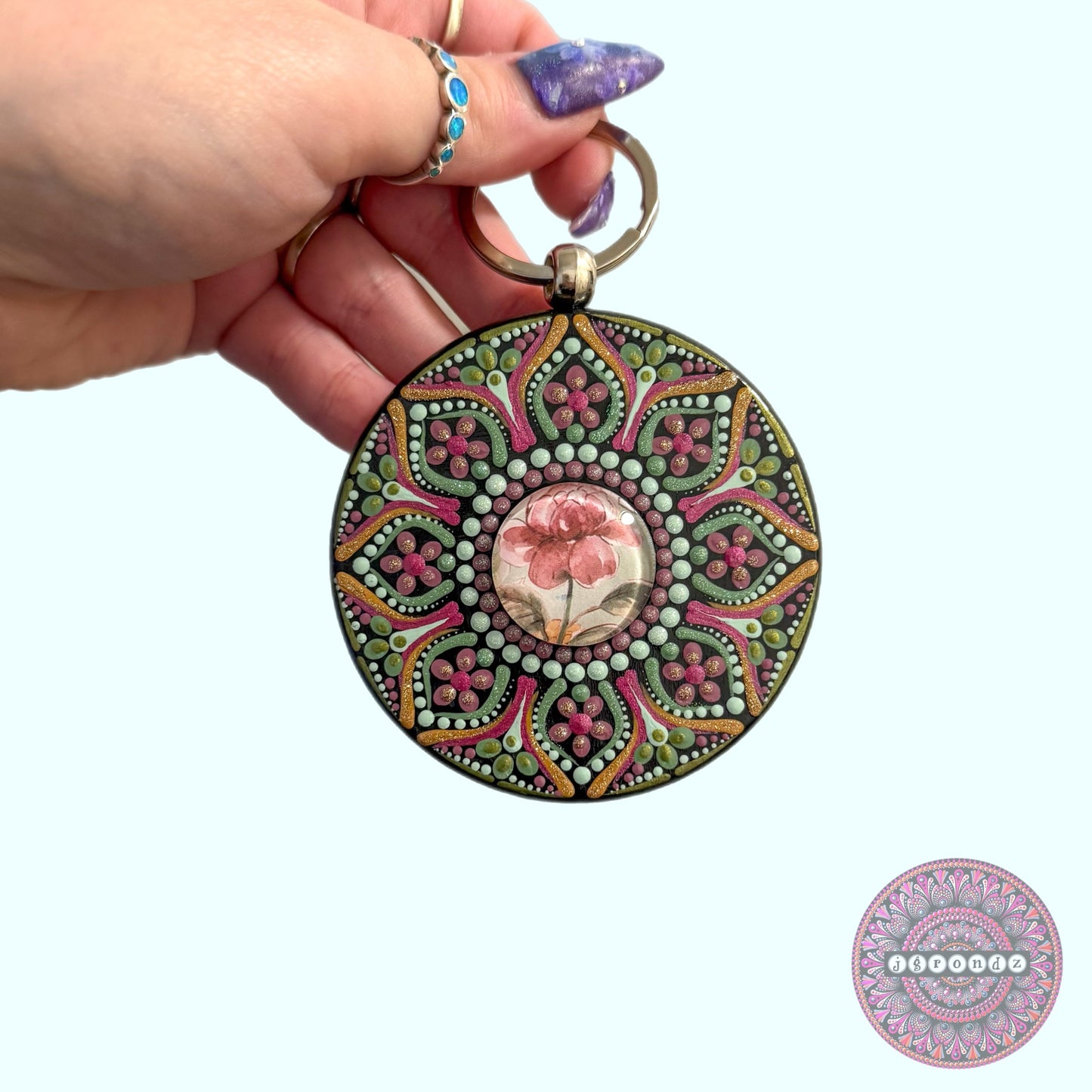 Mandala Purse Pendant 3”