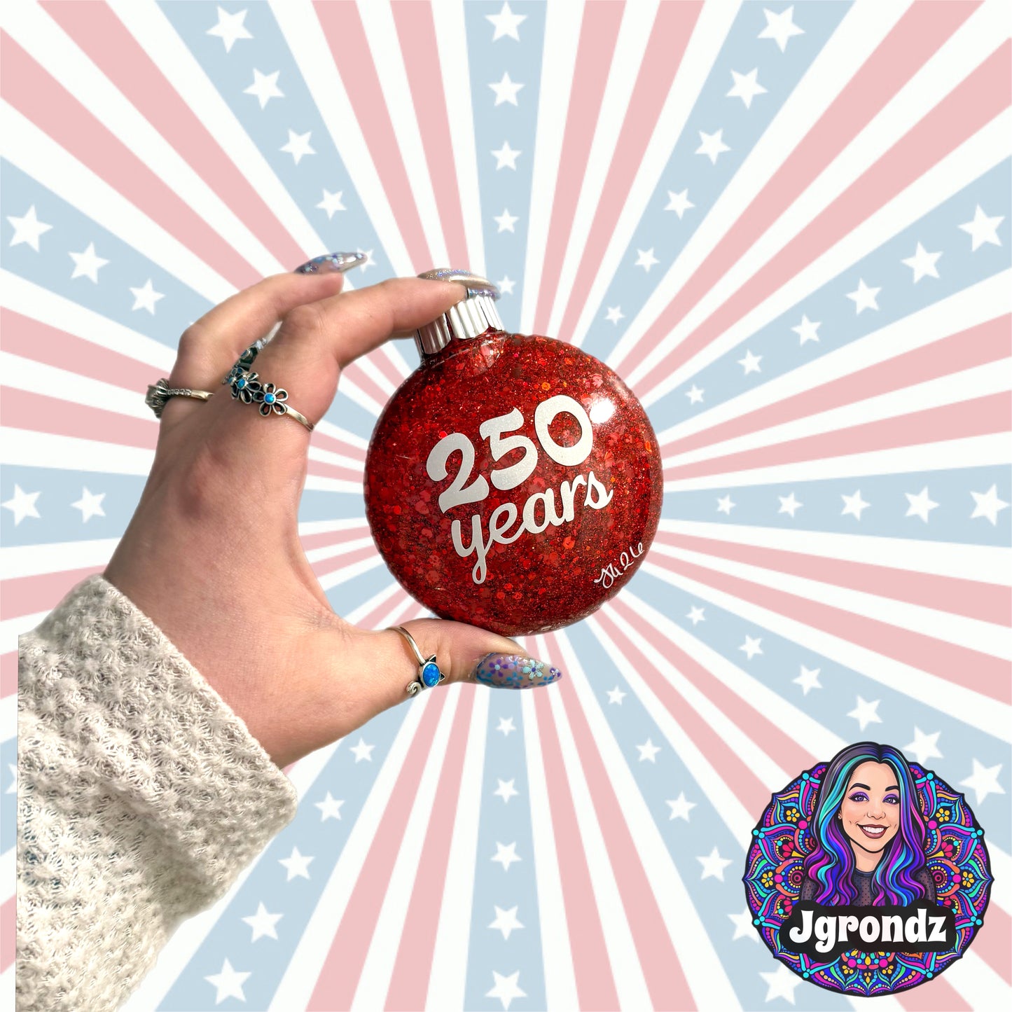 3” 250th Anniversary Mandala Ornament