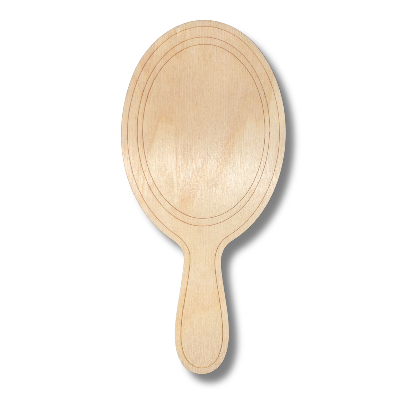 Unfinished Wood Etched Mirror Shape | Paint By Line Crafts | up to 30" DIY