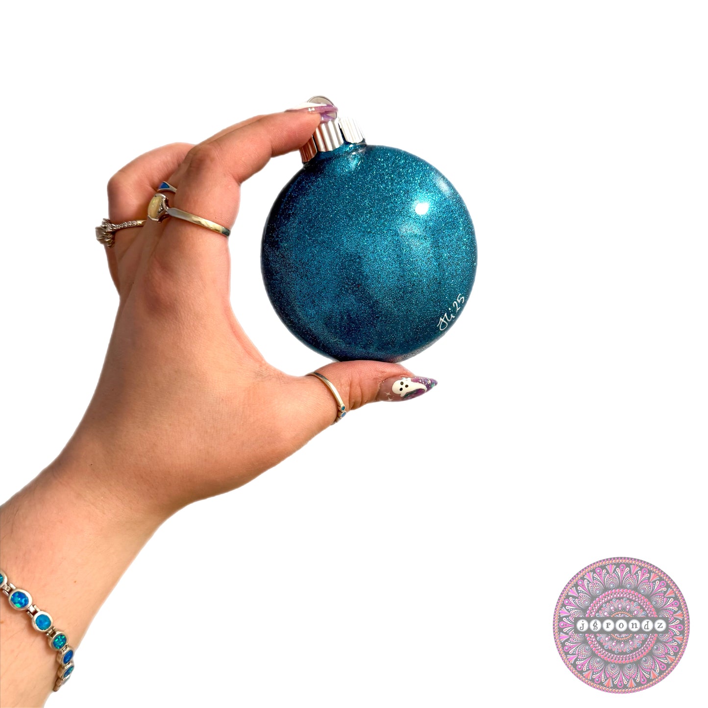 3” Reindeer Mandala Glitter Ornament