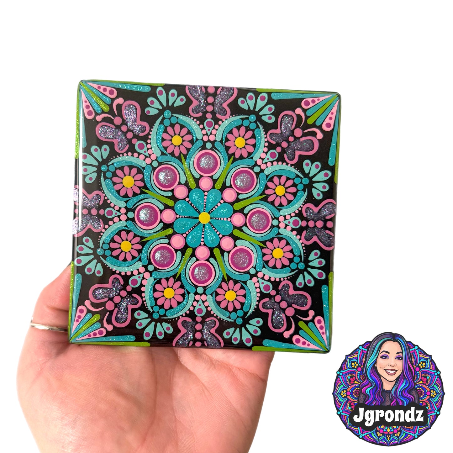 Butterfly Mandala Coaster