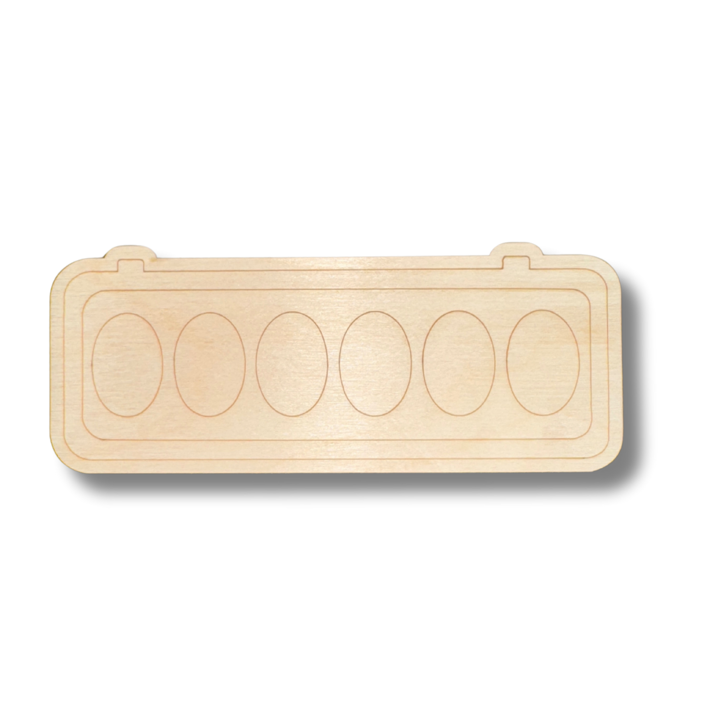 Unfinished Wood Etched Watercolor Paint Palette Shape | Paint By Line Crafts | up to 30" DIY