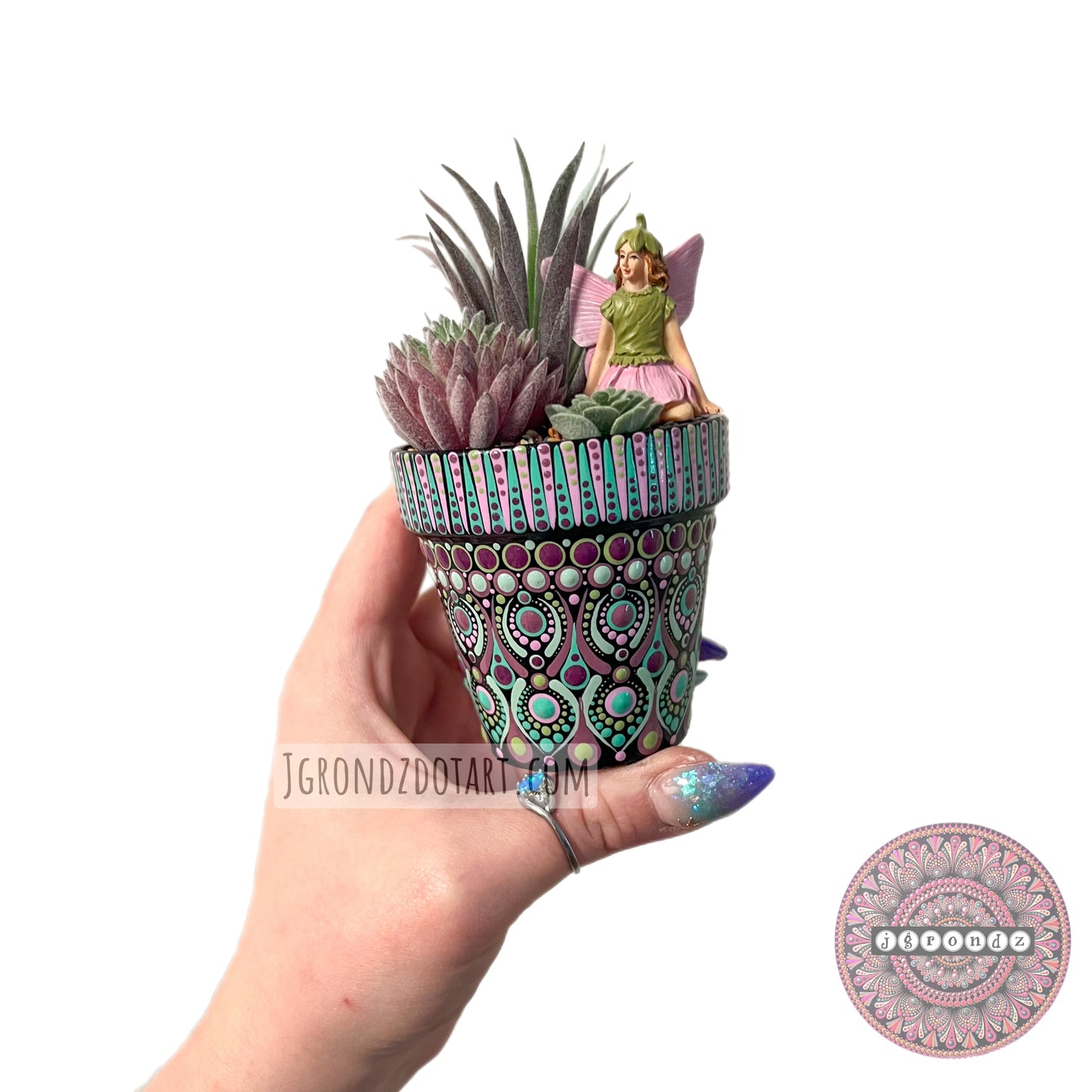 Fairy Mandala Pretty Pot