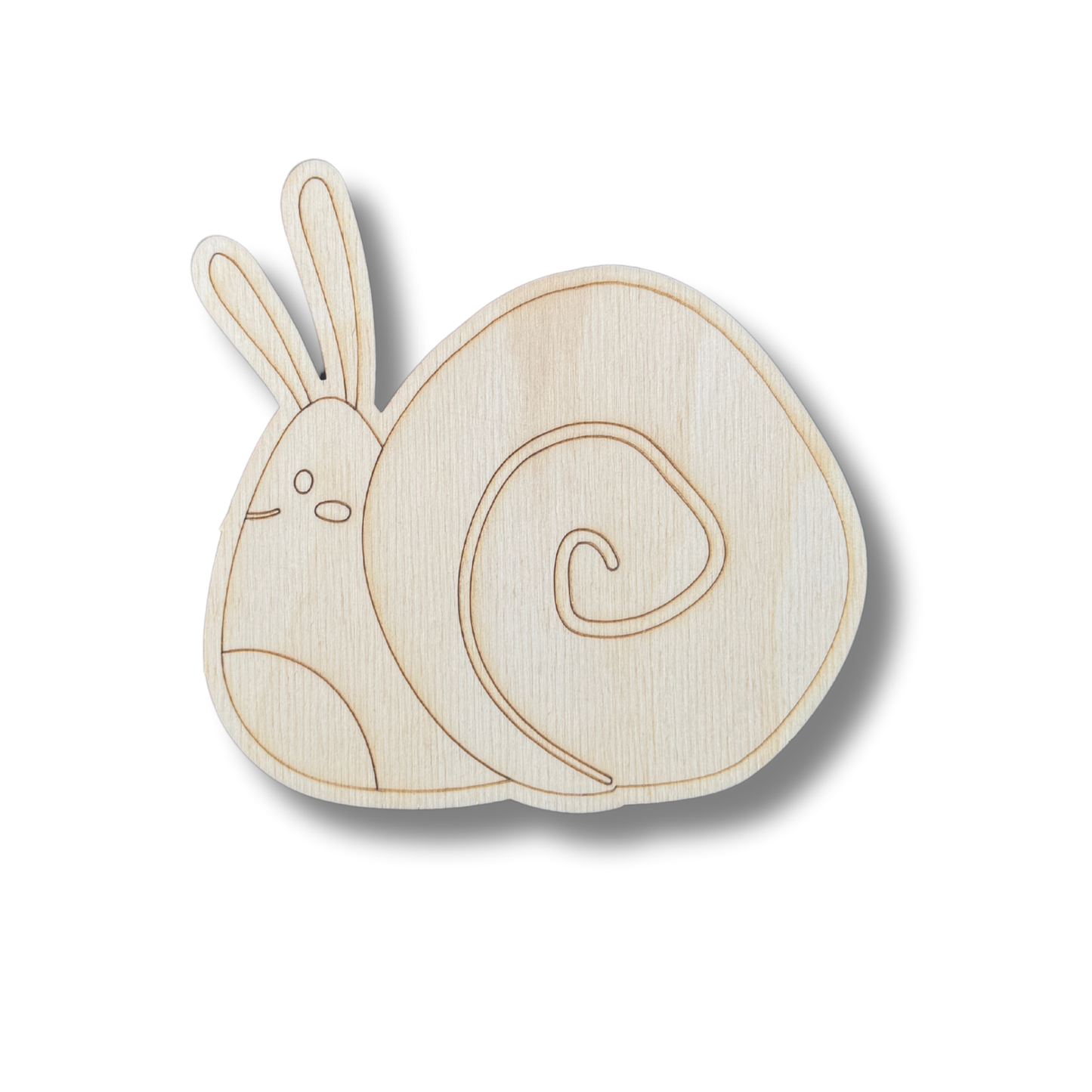 Unfinished Wood Etched Snail Shape | Paint By Line Crafts | up to 30" DIY