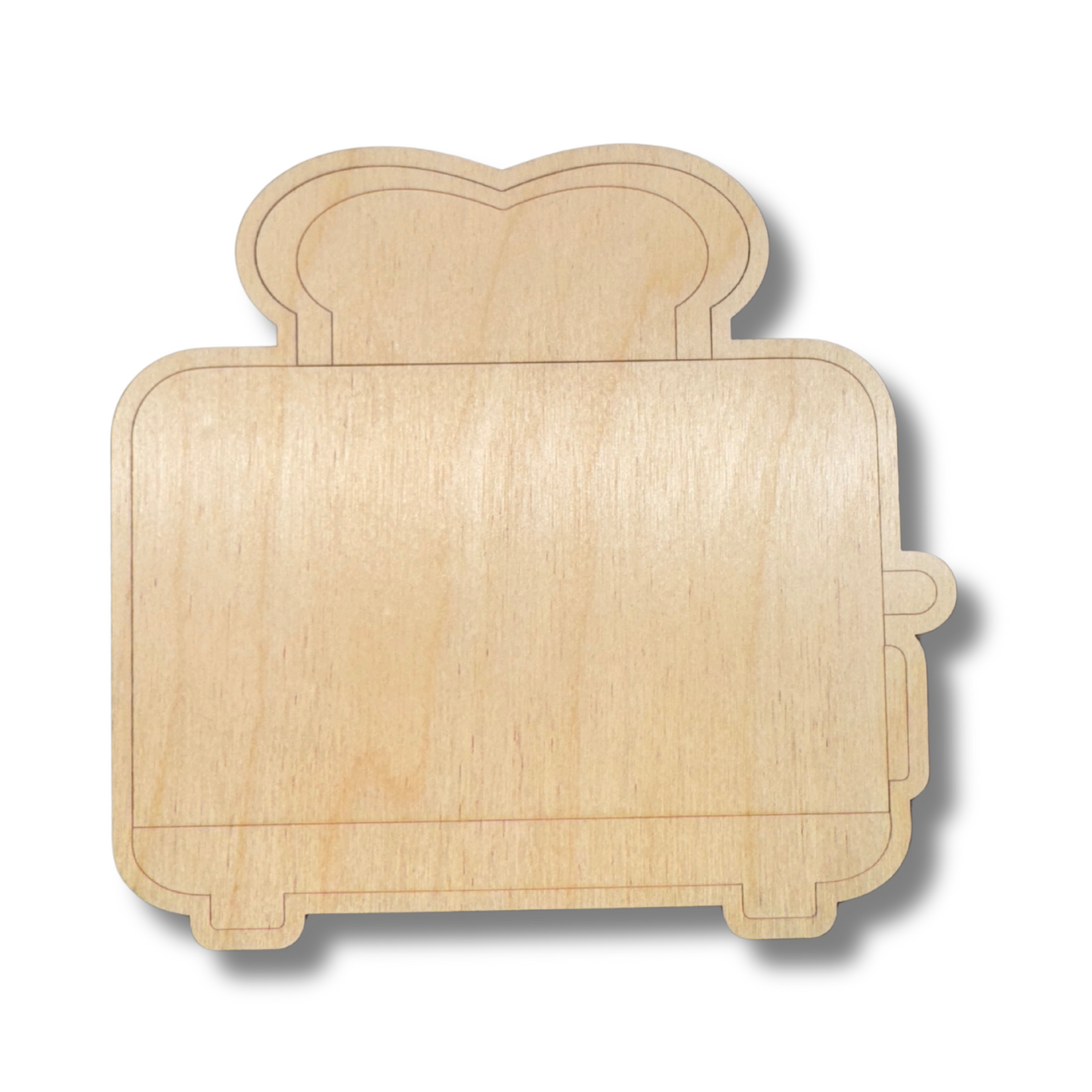 Unfinished Wood Etched Toaster Shape | Paint By Line Crafts | up to 30" DIY