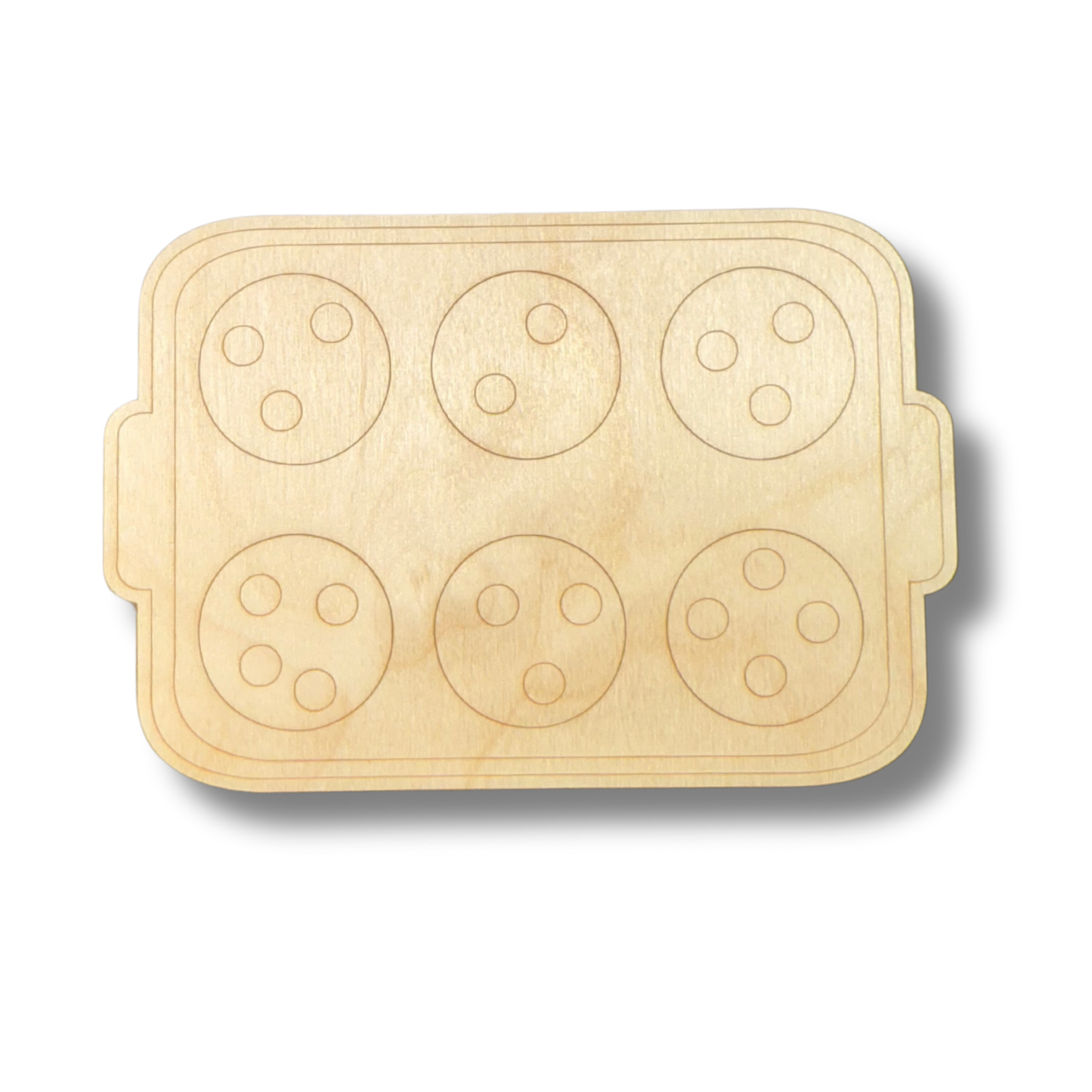 Unfinished Wood Etched Baking Cookies Shape | Paint By Line Crafts | up to 30" DIY