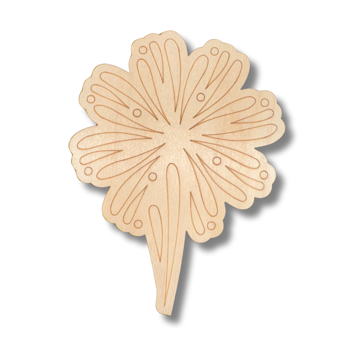 Unfinished Wood Etched Firework Shape | Paint By Line Crafts | up to 30" DIY