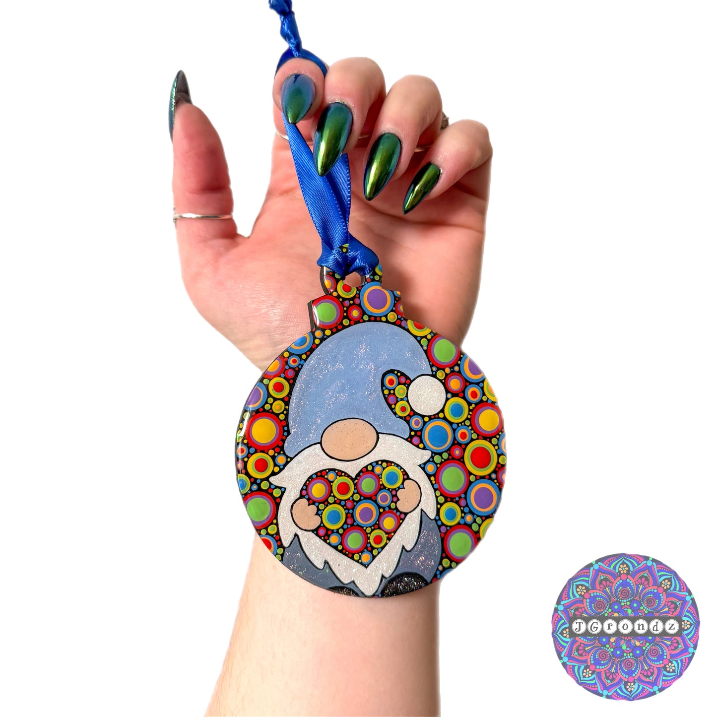 Pride Gnome 4” Wood Ornament