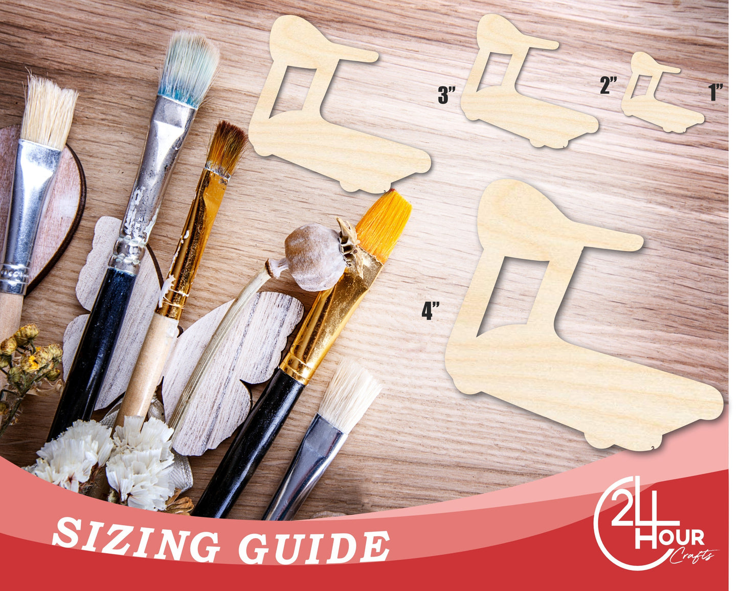 Unfinished Treadmill Shape | DIY Craft Cutout | up to 46" DIY