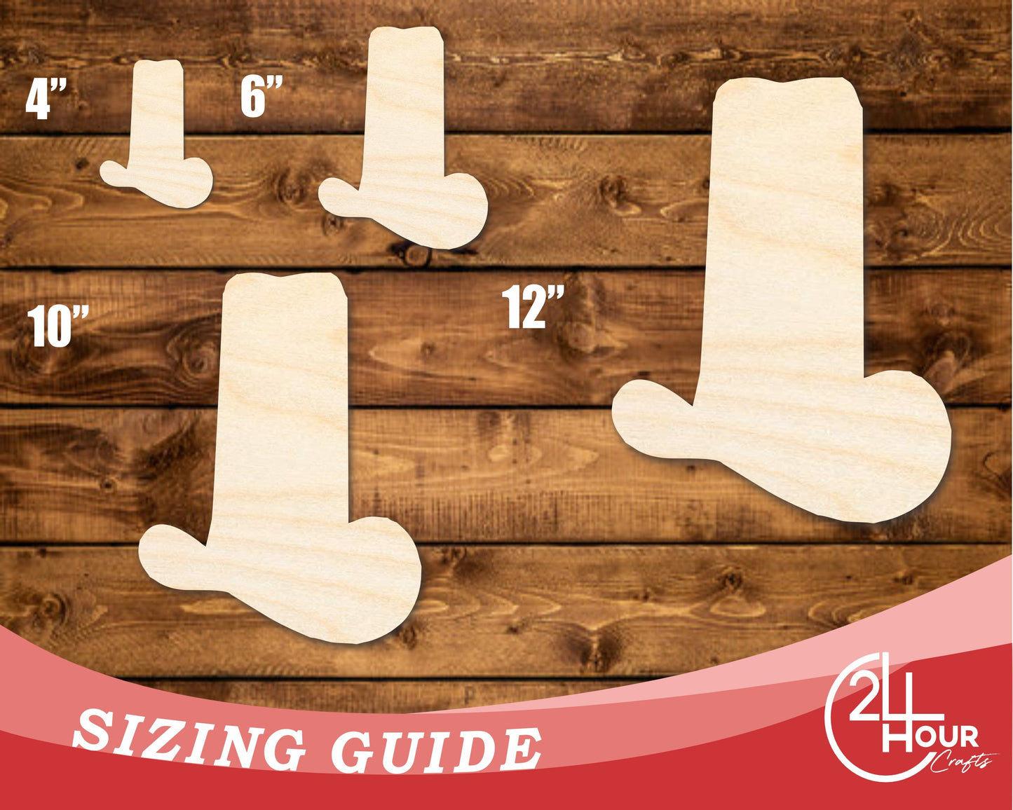 Unfinished Wood Comically Tall Cowboy Hat Shape | DIY Craft Cutout | up to 46" DIY