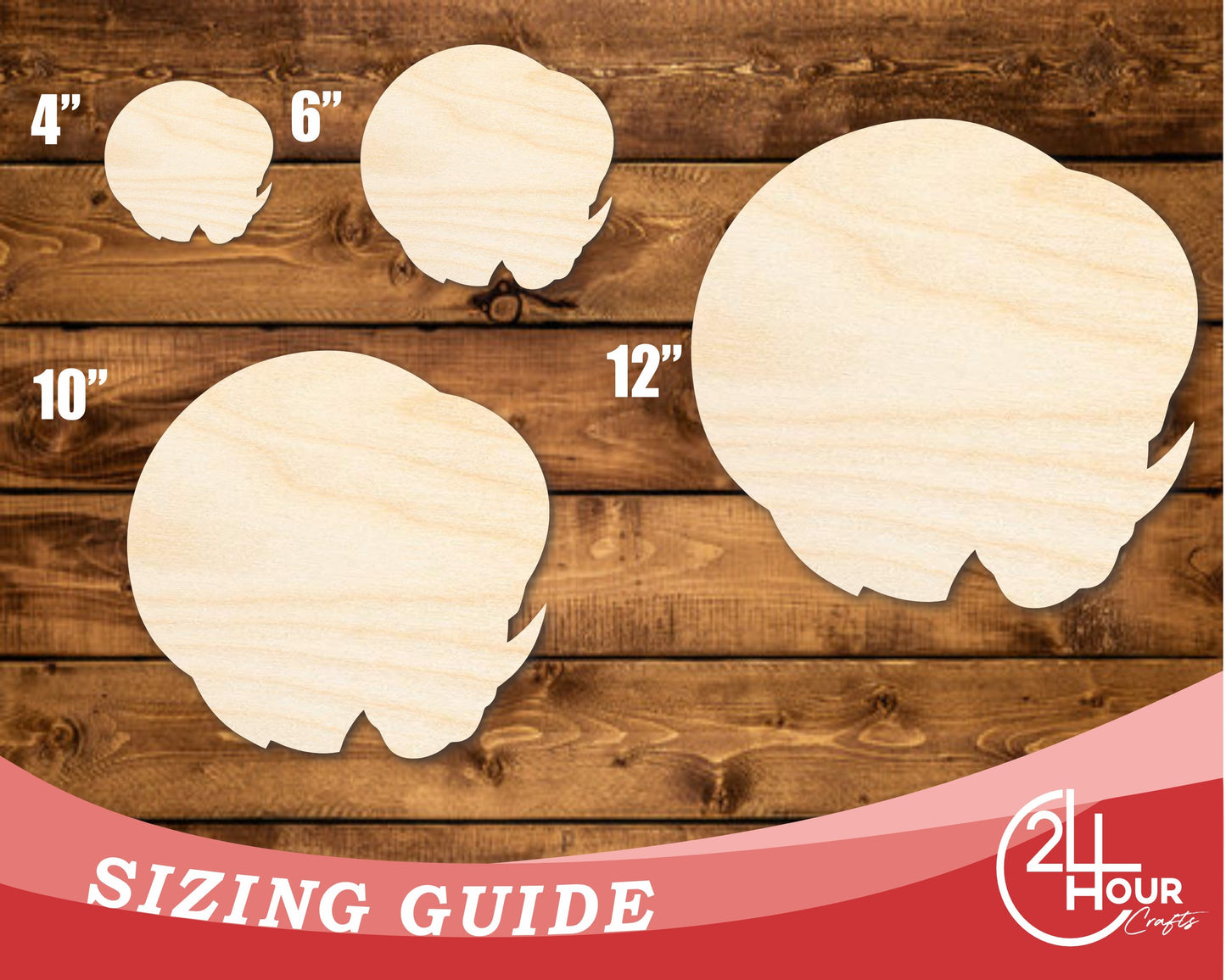 Unfinished Wood Ram Mascot Shape | DIY Craft Cutout | up to 46" DIY