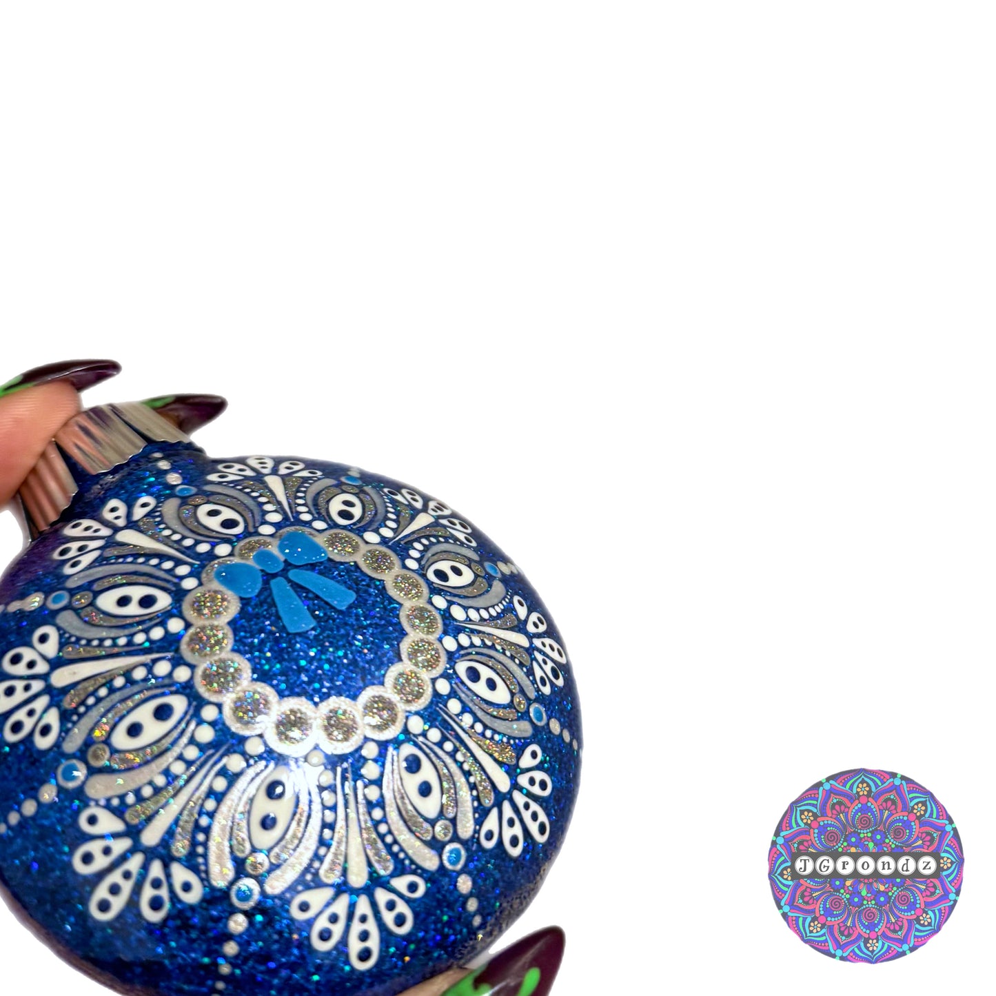 3” Wreath Mandala Glitter Ornament