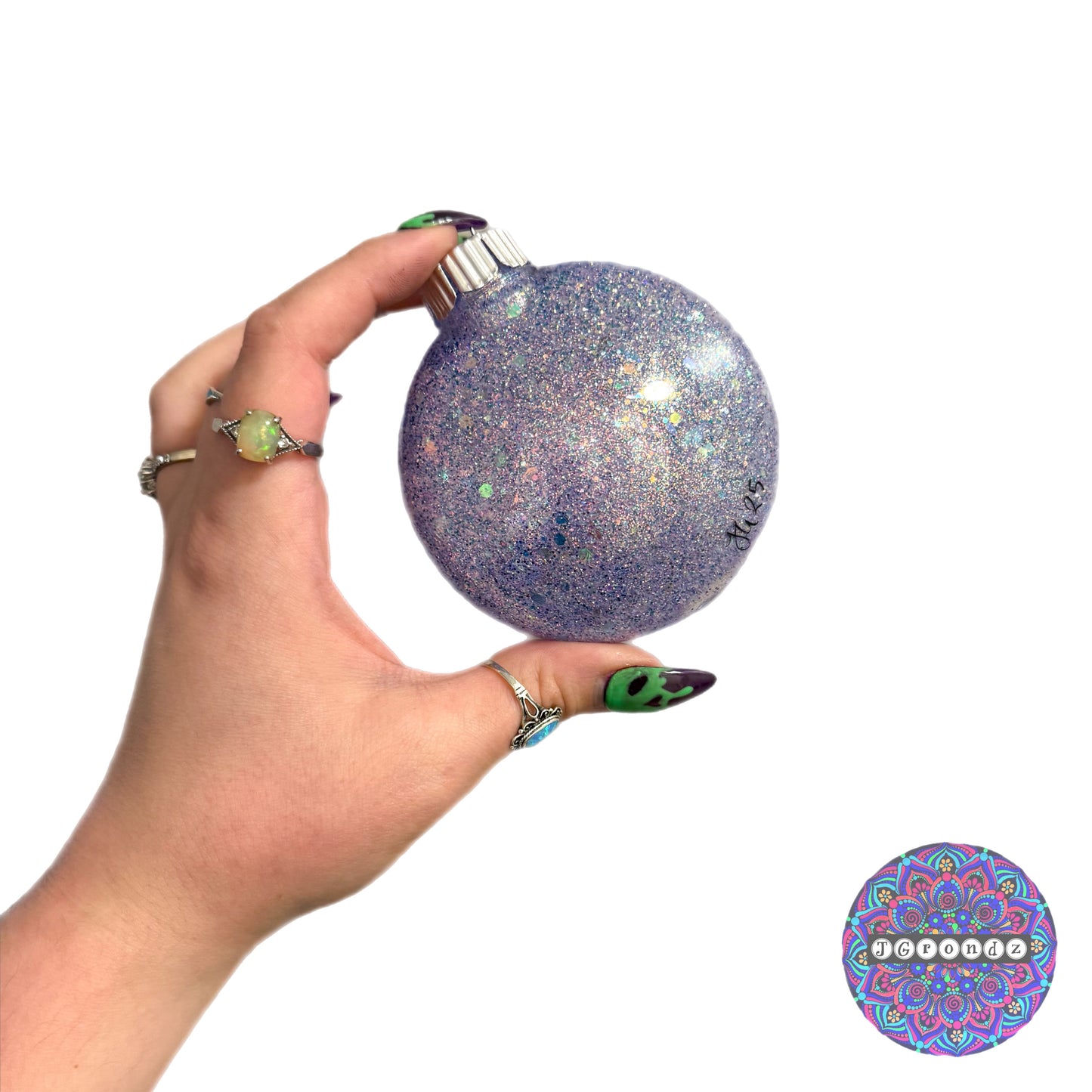 3” Reindeer Mandala Glitter Ornament