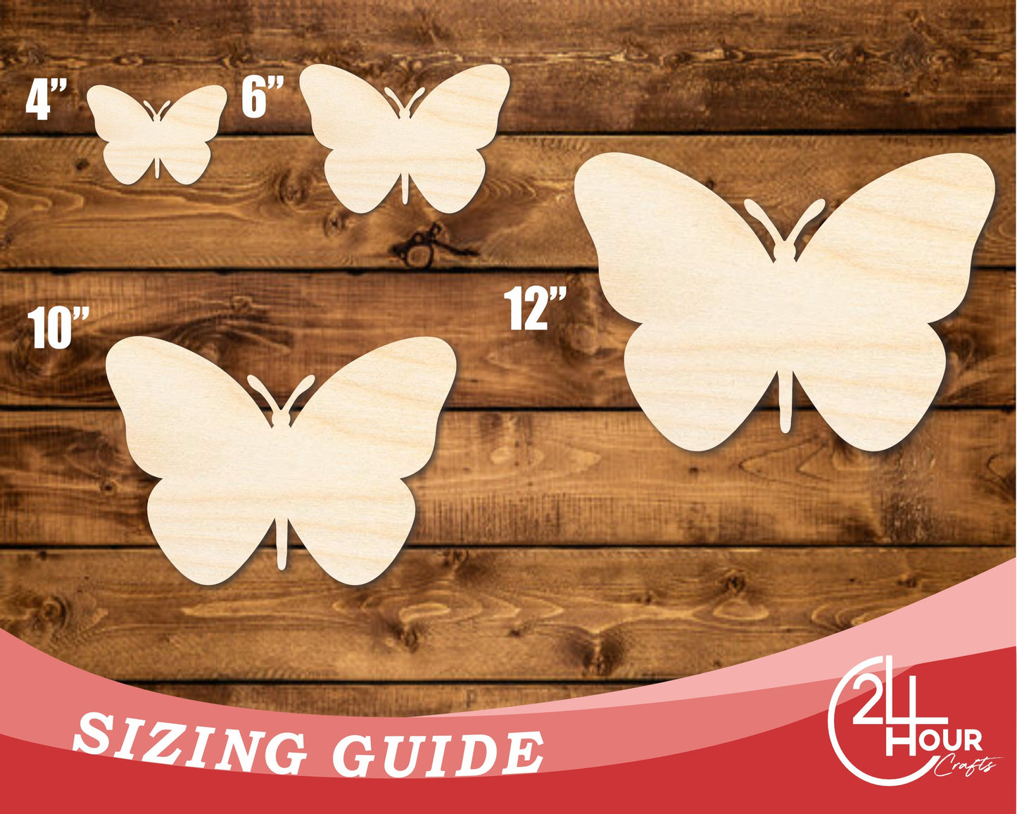 Unfinished Wood Butterfly Shape | JGrondz | DIY Craft Cutout | up to 46" DIY