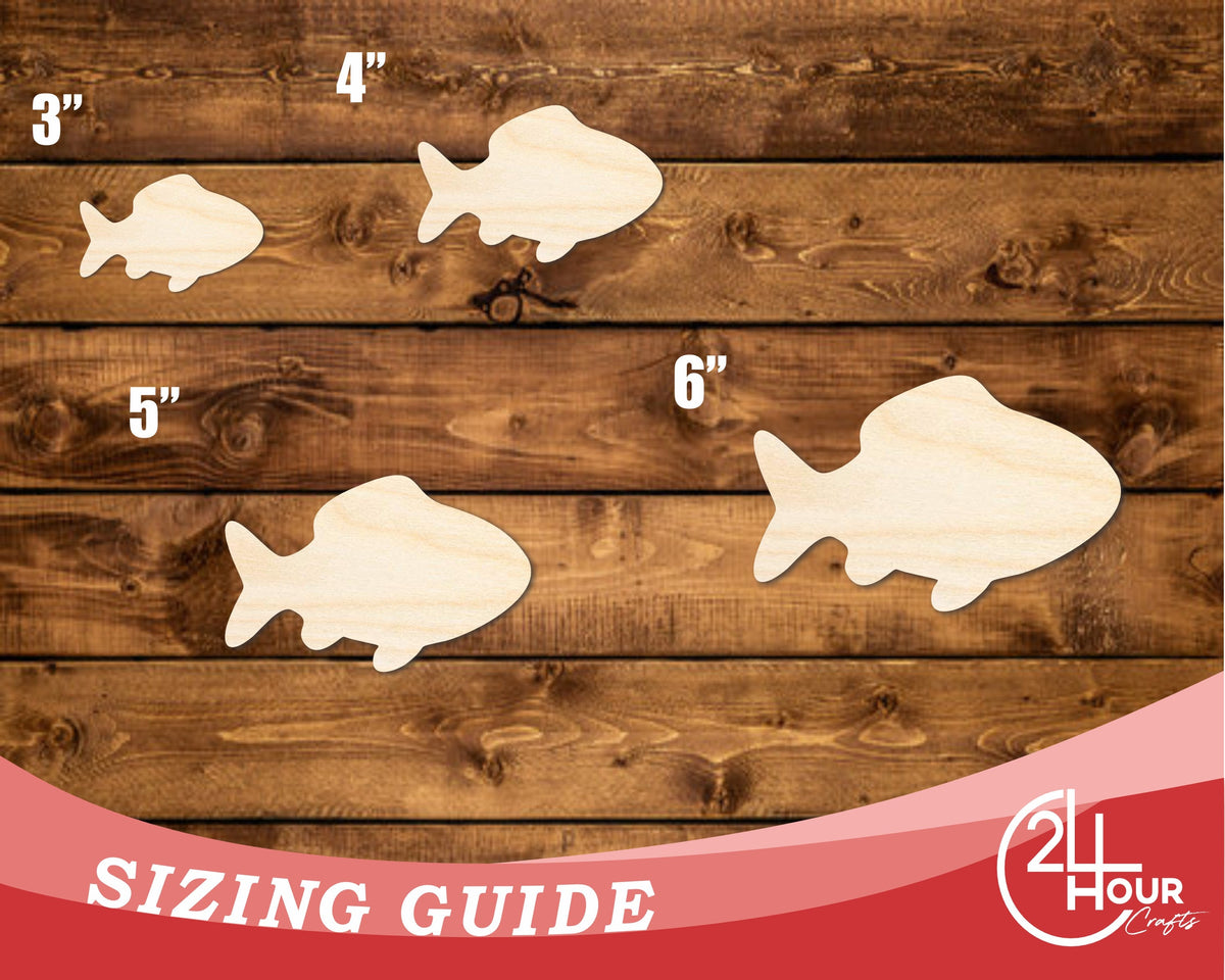 Unfinished Wood Simple Fish 1 Shape | Wild at Play | DIY Craft Cutout | up to 6" DIY |