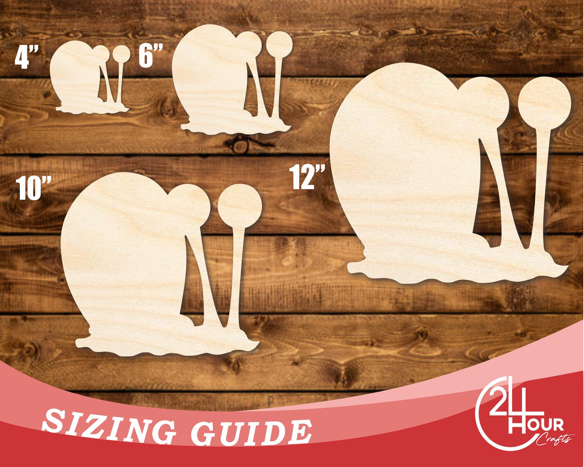 Unfinished Wood Cartoon Snail Shape - Craft - up to 46" DIY