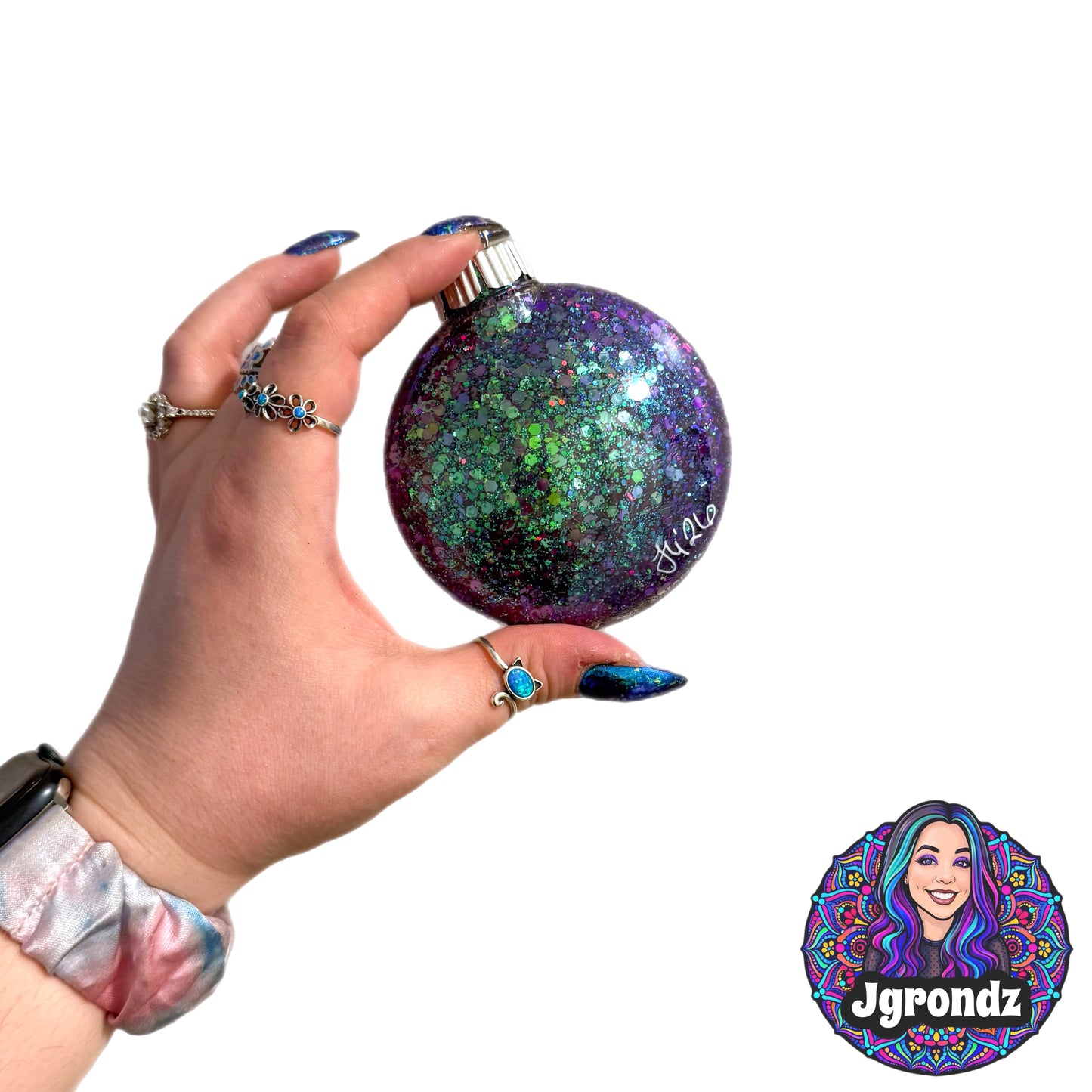 3” Oil Slick Mandala Ornament