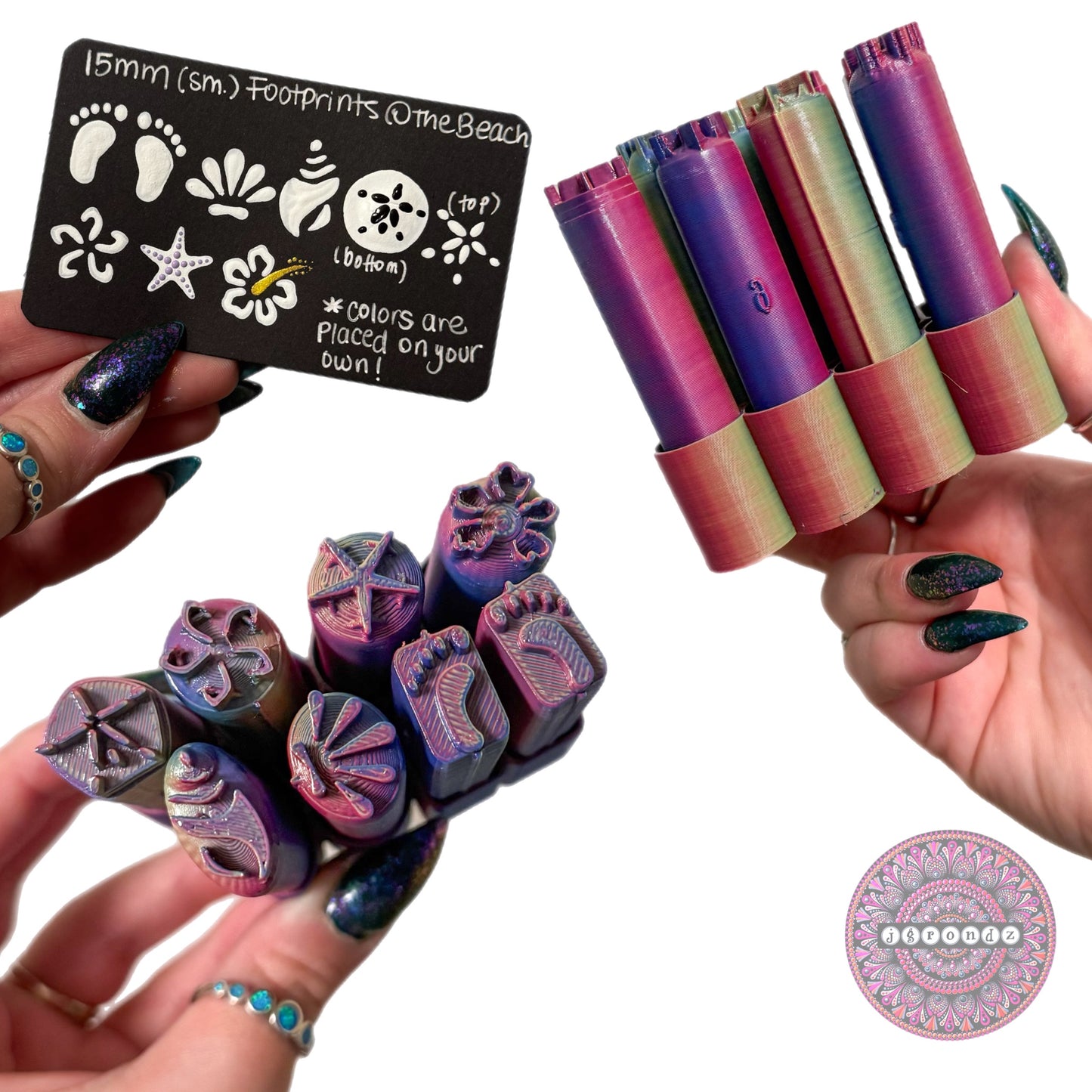 15mm (small)  Footprints At the Beach Tools