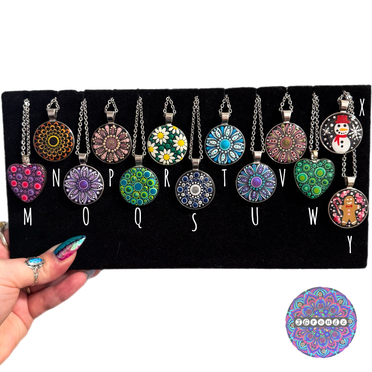 Mandala Pendants (with chain)