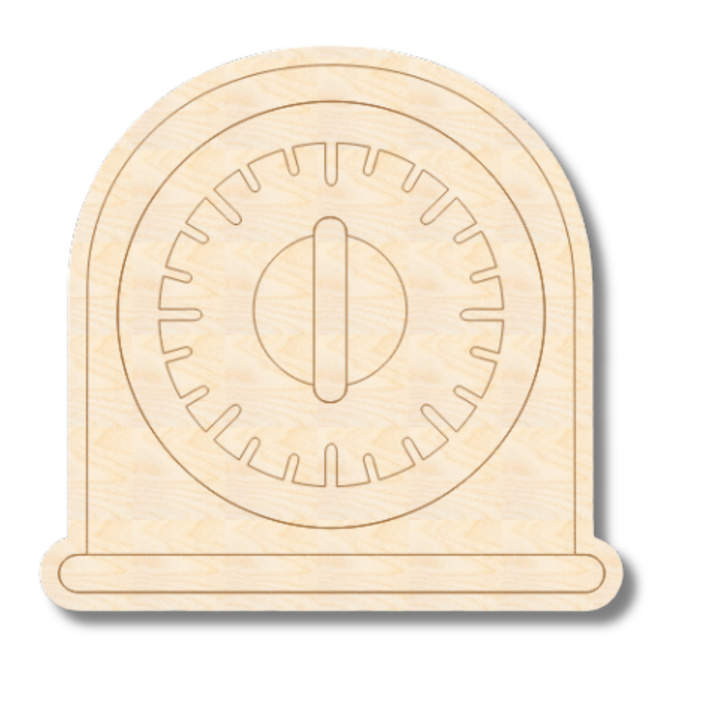 Unfinished Wood Etched Kitchen Timer Shape | Paint By Line Crafts | up to 30" DIY