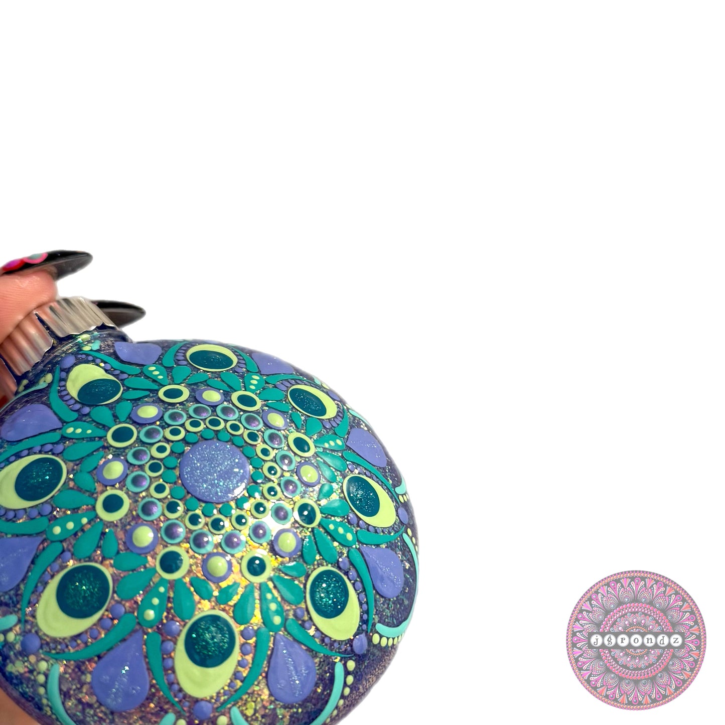 3” Mandala Glitter Ornament