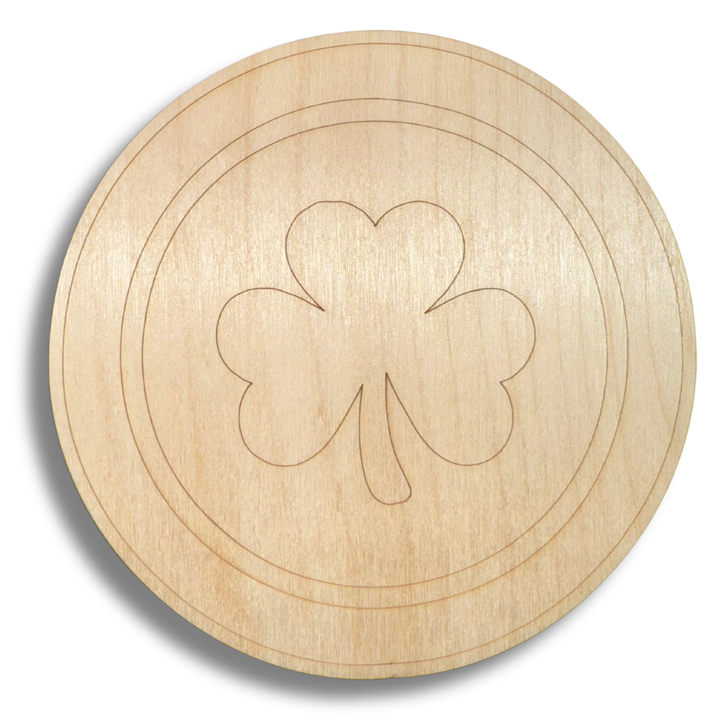 Unfinished Wood Etched Gold Coin Shape | Paint By Line Crafts | up to 30" DIY