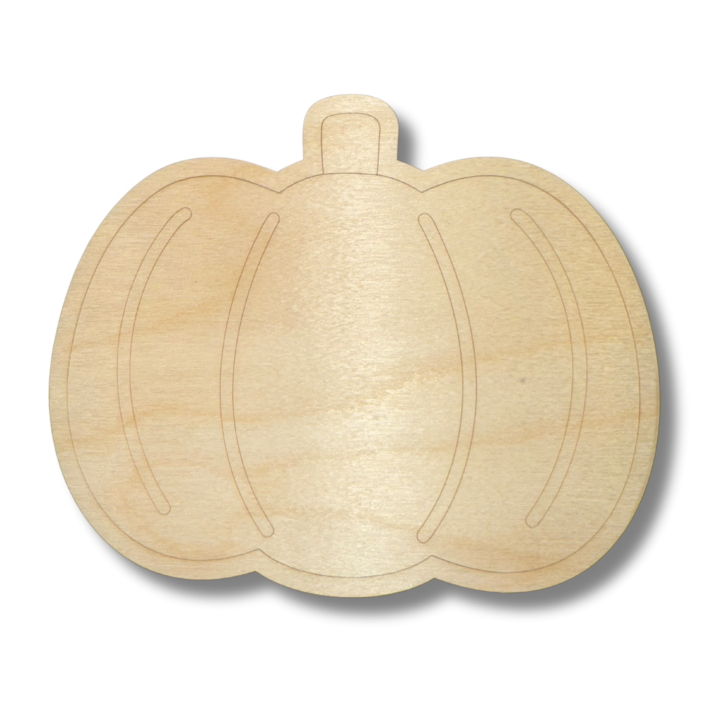 Unfinished Wood Etched Pumpkin Shape | Paint By Line Crafts | up to 30" DIY
