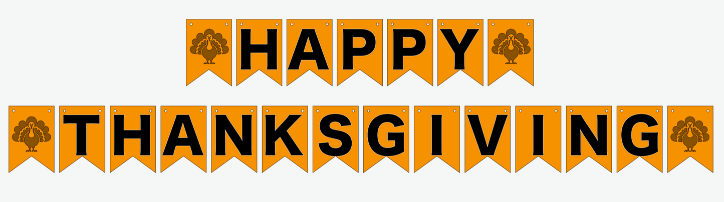 Thanksgiving Banner (Cricut)