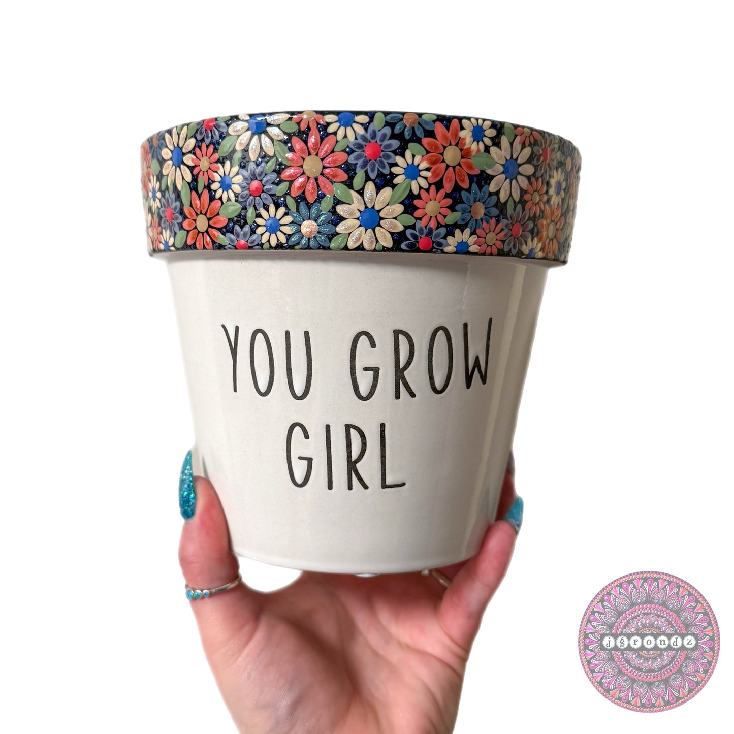 6” You Grow Girl Flower Border Pot
