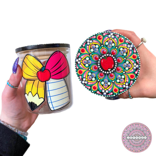 Teacher Appreciation Mandala Stash Jar