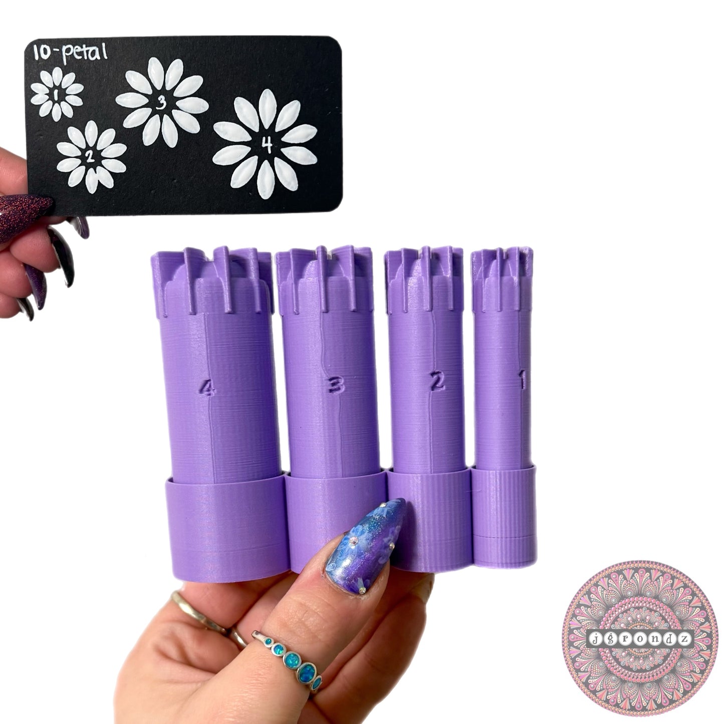 10-Petal Flower Dotting Tools