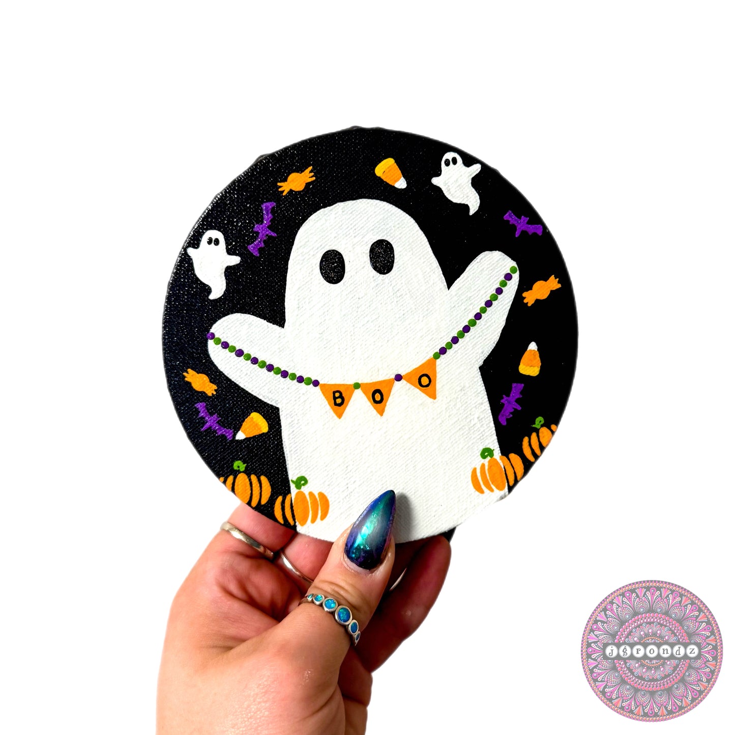 5” Ghosty Canvas Painting