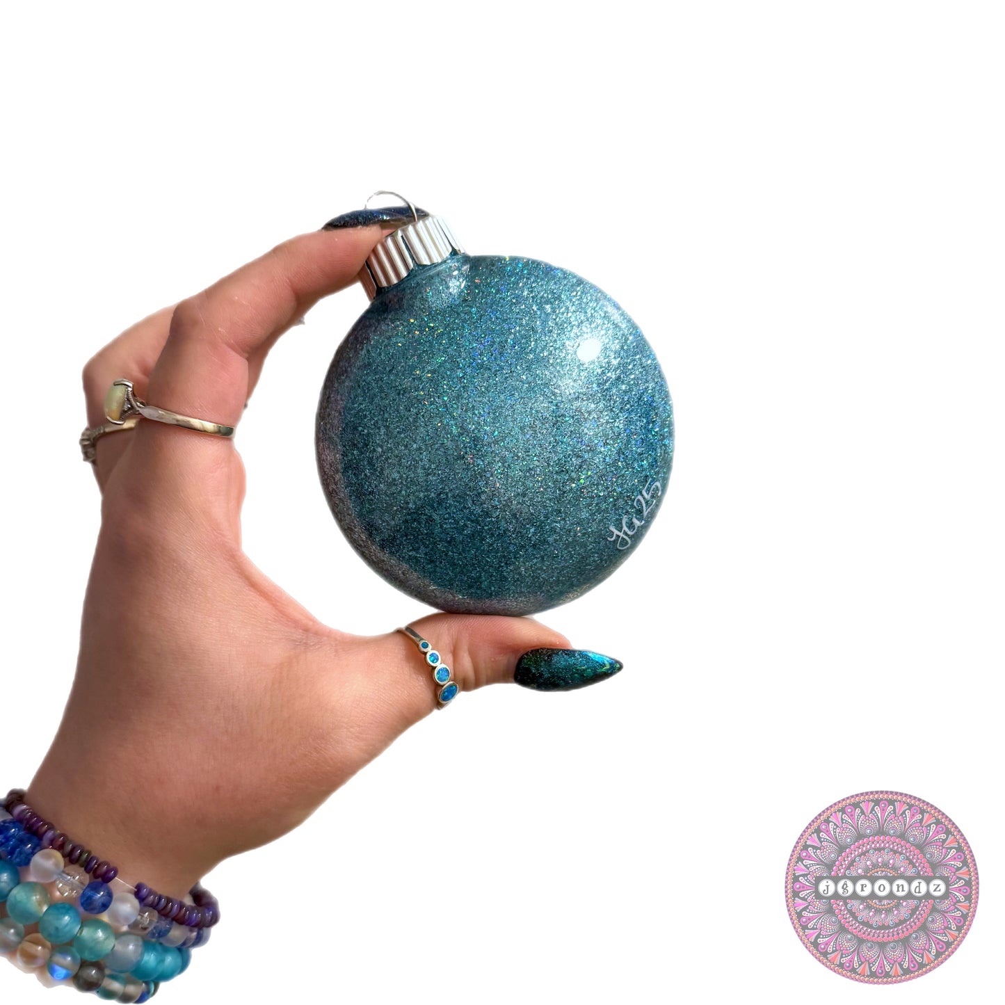 3” Mandala Glitter Ornament