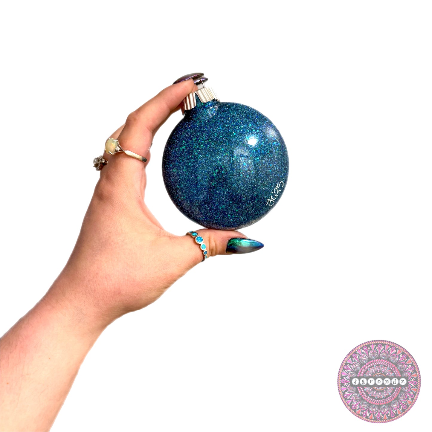 3” Mandala Glitter Ornament