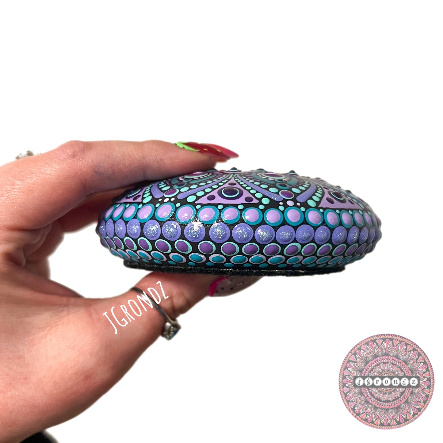 Regular Painted Mandala Stone