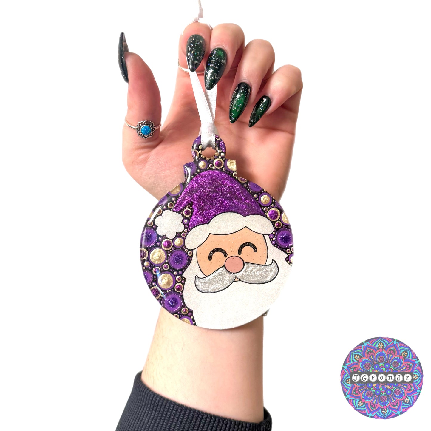 Santa 4” Wood Ornament