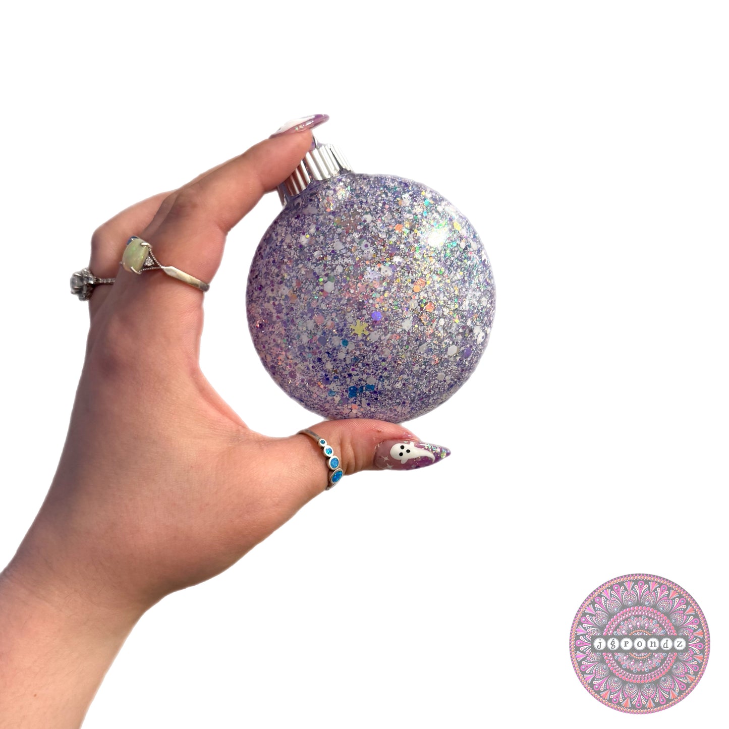 3” Reindeer Mandala Glitter Ornament