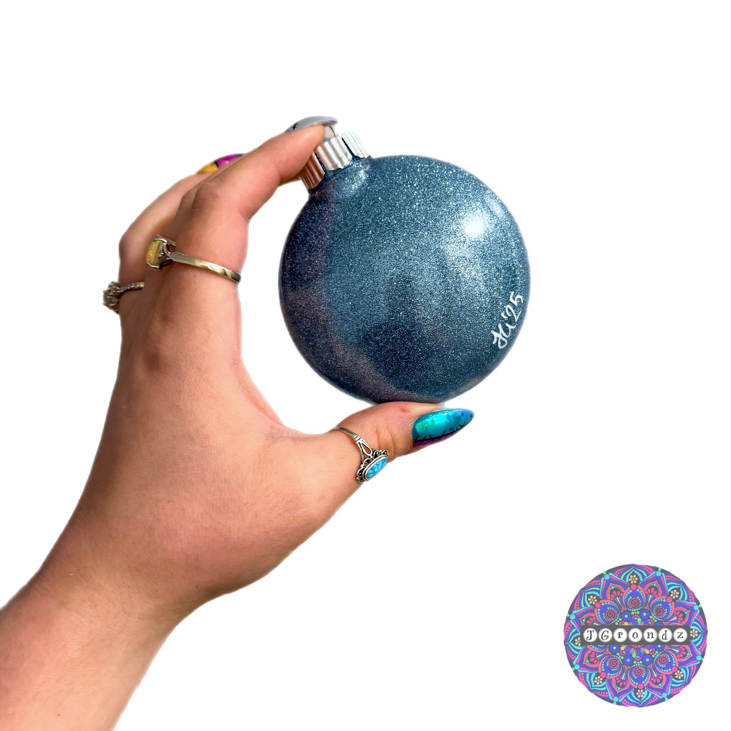 3” Winter Mandala Glitter Ornament