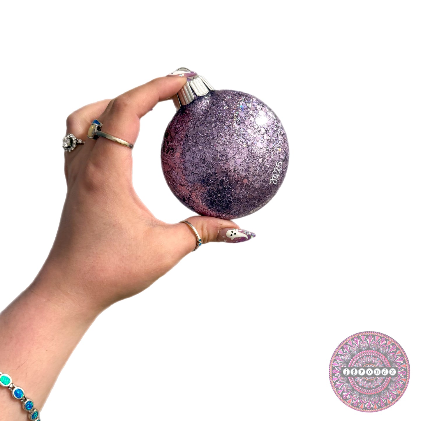3” Gingerbread Mandala Glitter Ornament