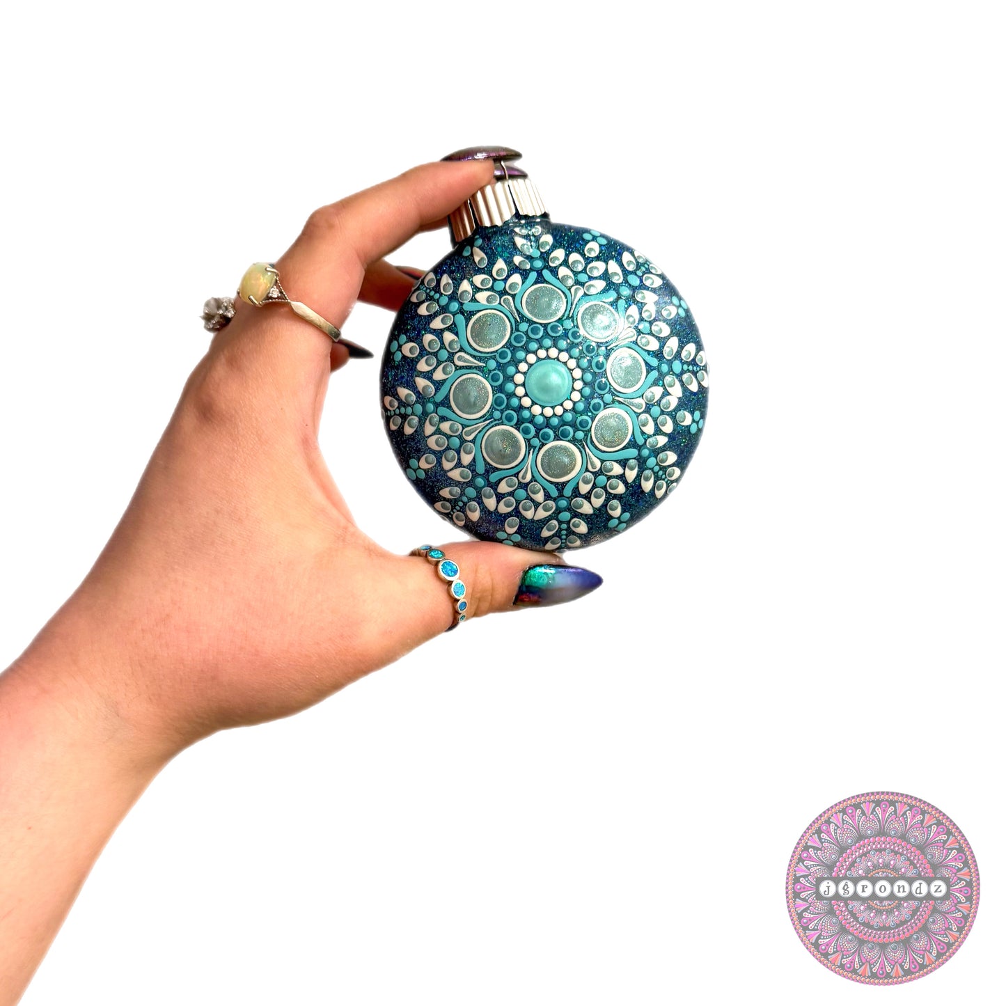 3” Mandala Glitter Ornament