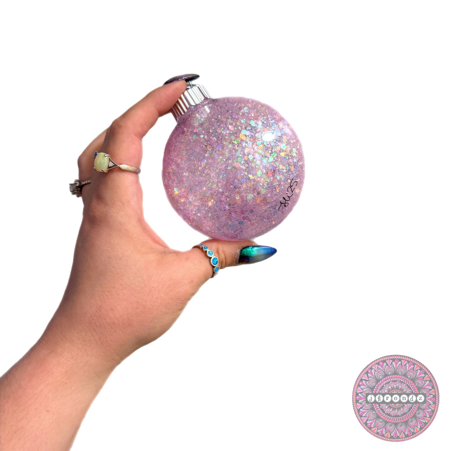 3” Gingerbread Mandala Glitter Ornament