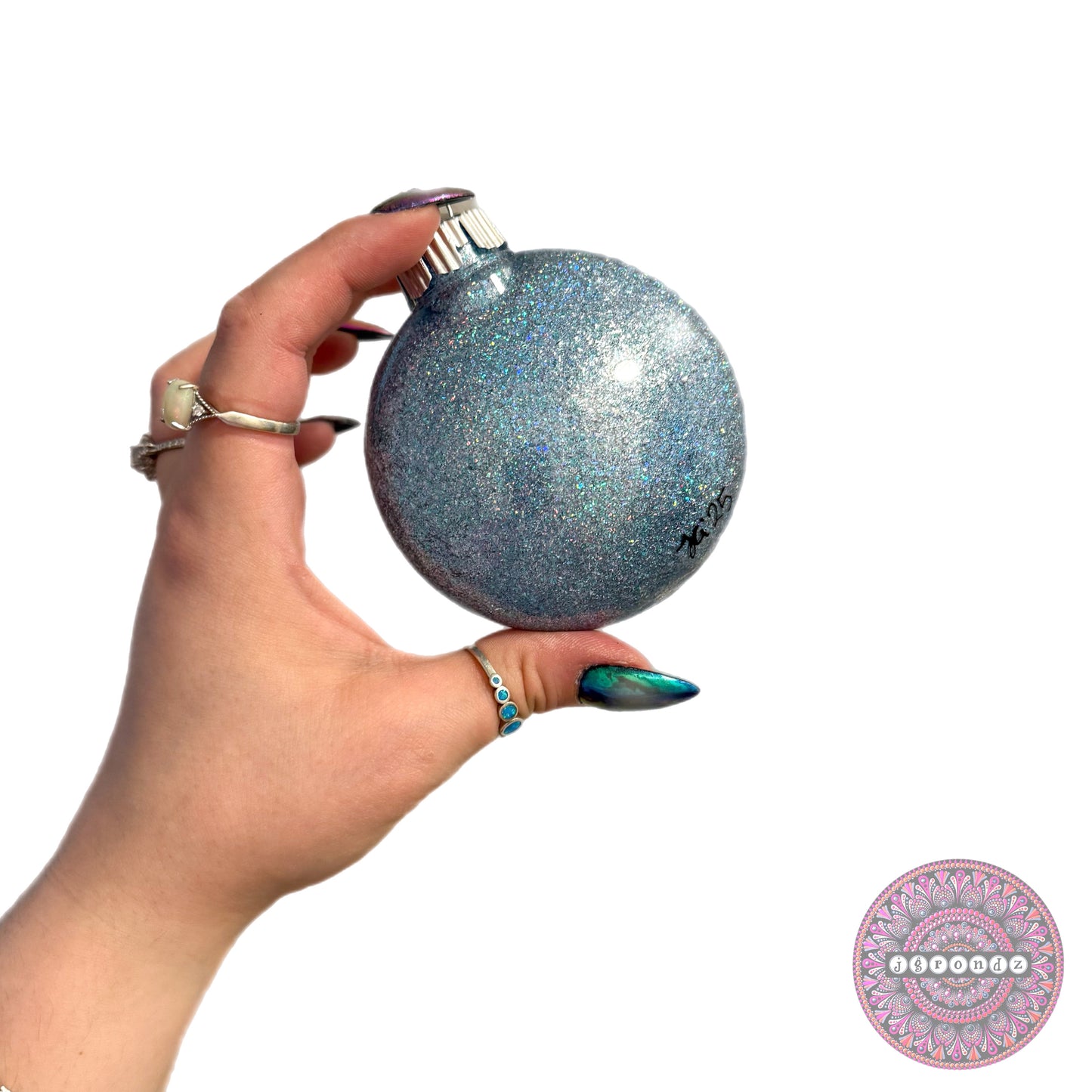 3” Mandala Glitter Ornament