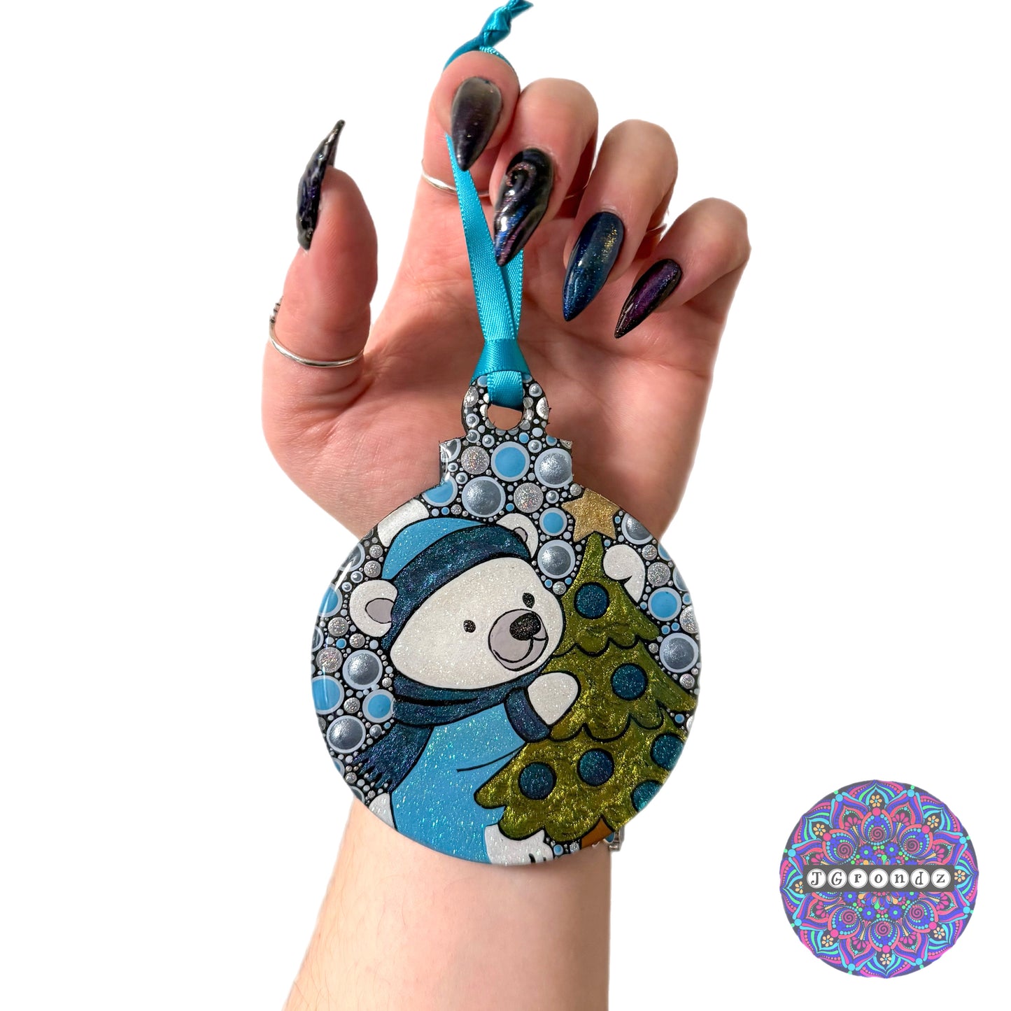 Polar Bear 4” Wood Ornament