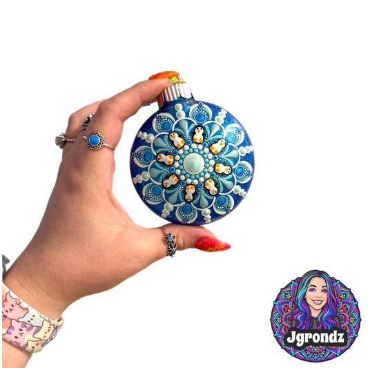 3” Penguin Mandala Ornament