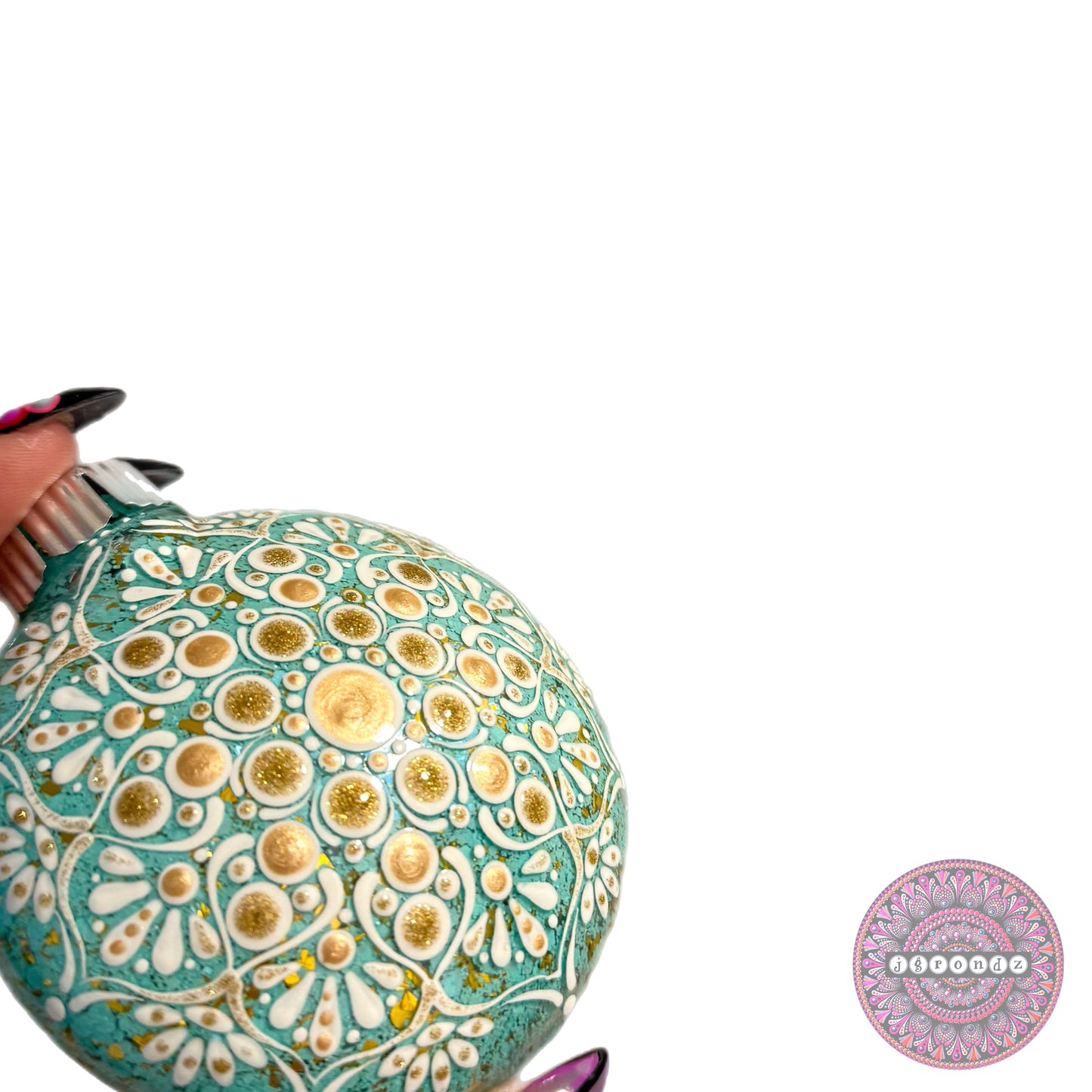 3” Mandala Glitter Ornament