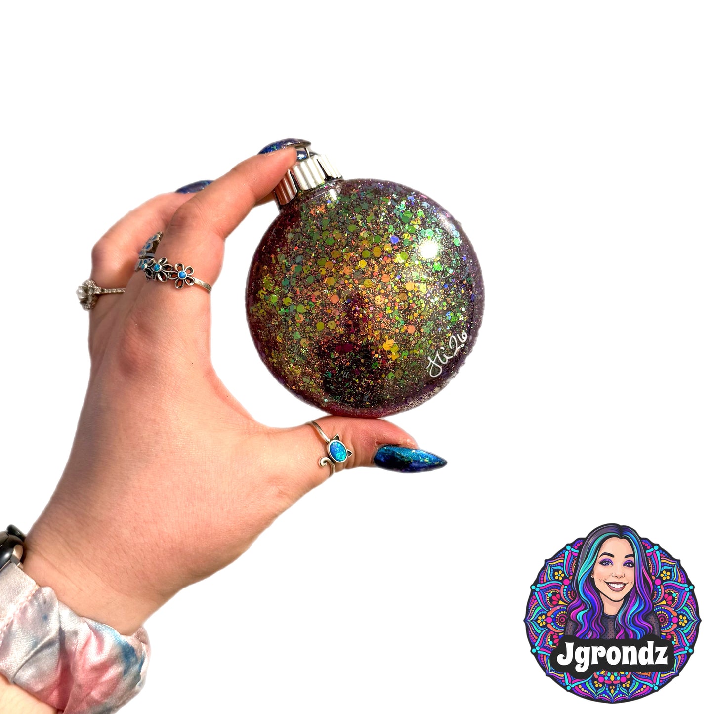 3” Oil Slick Mandala Ornament