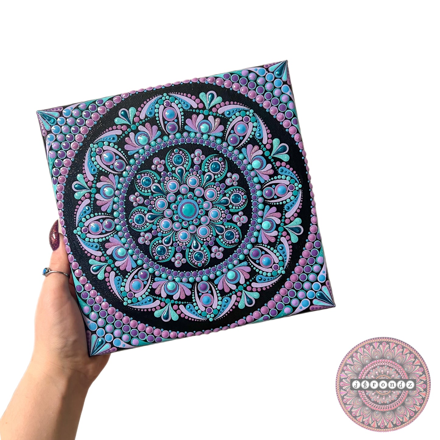 8x8 Canvas Mandala Painting